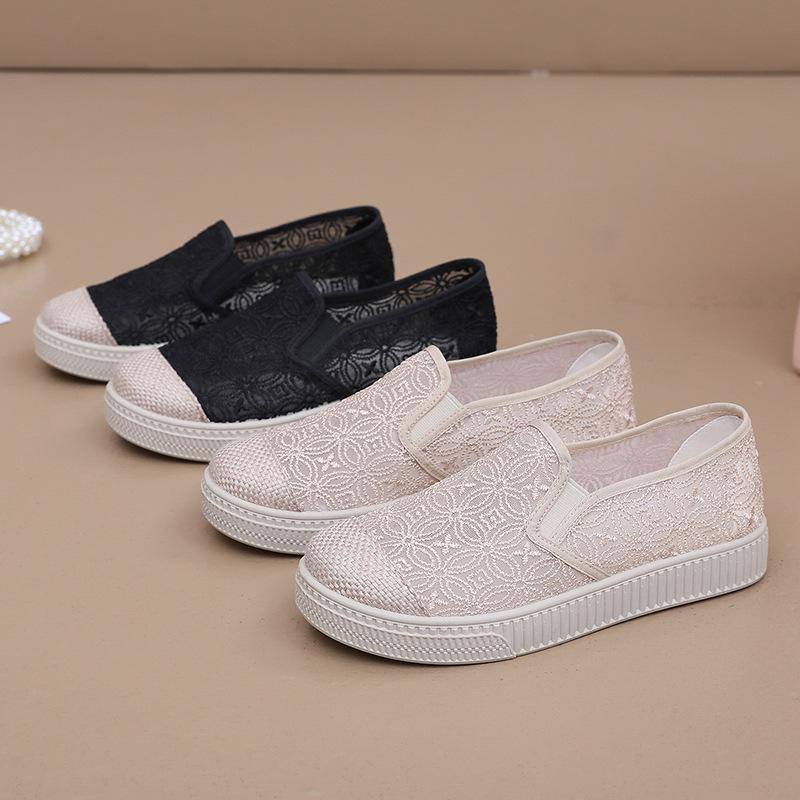 Shoes Women's 2025 Summer New Soft Sole Light and Breathable Women's Single Shoes Non-slip and Wear-resistant Casual Versatile Women's Shoes