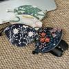 Pull-Out Key Bag Mini Embroidered Pouch Portable Key Organizer Wallet Case for Women Daily Use