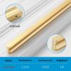 Modern Minimalist Gold Cabinet Handle, Light Luxury I-Shaped Black Drawer Pull