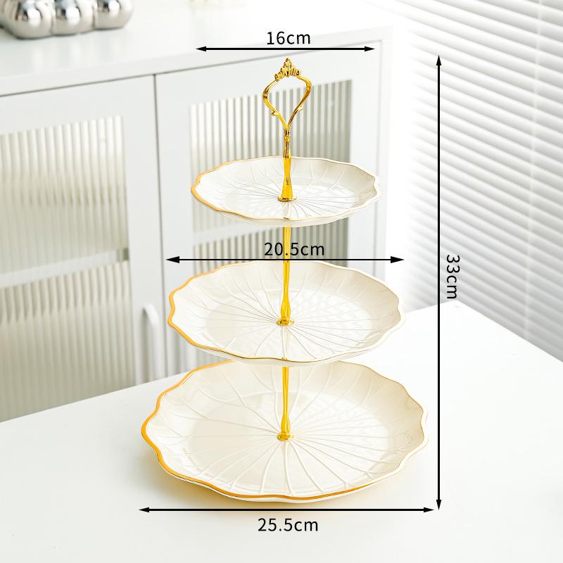 Lotus-shaped Fruit Tray Living Room Home Candy Tray Front Desk Snack Tray Beauty Salon Dessert Fruit Skewers