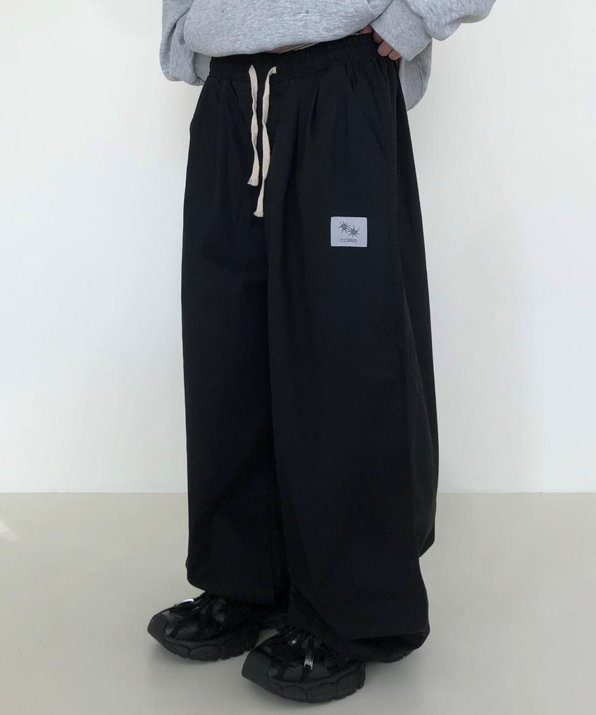 Koiliseu Corvin Pintuck Wide Elastic Waist Pants (3 Colors)