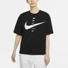 Nike Sportswear Classic Logo Print Loose-Fit Short Sleeve T-Shirt Women Tops Black CU5683-010