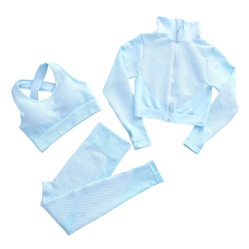 Plus Size Zipper Yoga Set: European/American Autumn/Winter Long Sleeve Fitness & Running Sportswear for Women