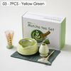 4/5/7/8 PIÈCES Boîte Cadeau Matcha en Céramique Japonaise Set de Thé Matcha avec Fouet en Bambou Pinceau Matcha Cuillère à Thé pour Outils de Bricolage pour la Préparation du Thé