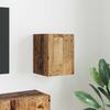 Wall Mounted TV Cabinet Reclaimed Wood Look 30 X 31 X 40 Cm Engineered Wood