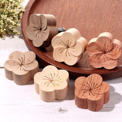 1 Pièce Diffuseur d'Arôme de Bois Diffusé Huile Essentielle Pour le Sommeil Forme de Fleur Bois Aromathérapie Huile Essentielle Fourniture Voiture