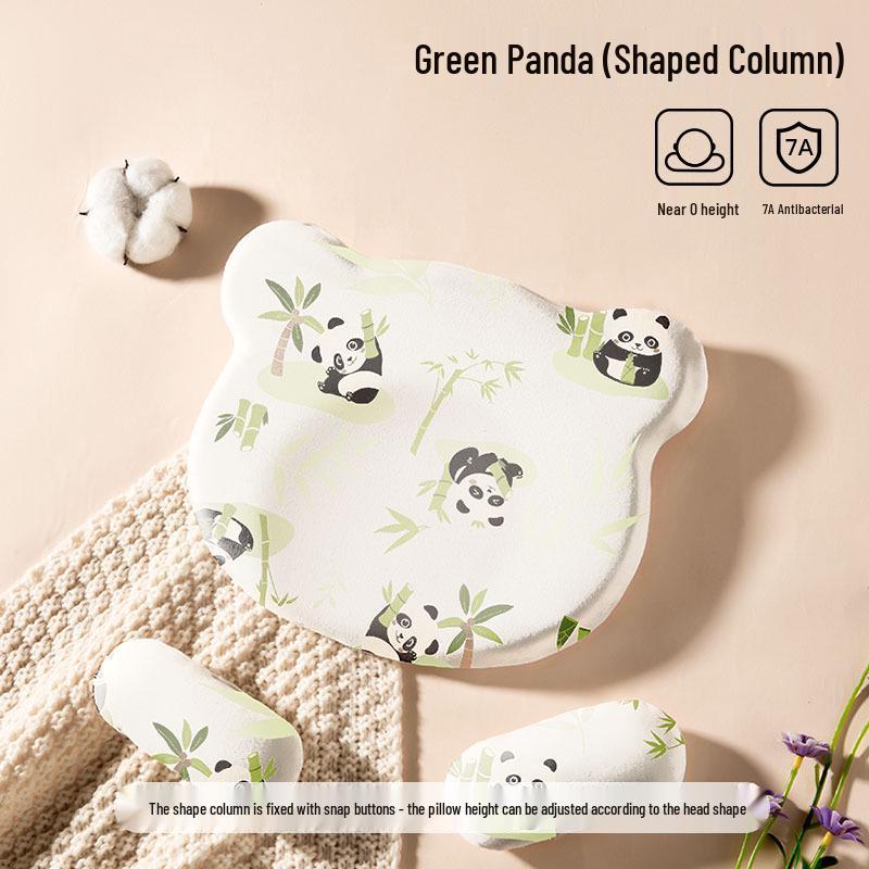 Memory Foam Baby Head Shaping Pillow for Newborns (0-12 Months) - All-Season Use