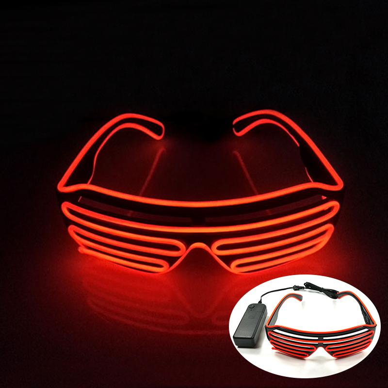 Festival Mixed Colors Glowing LED Glasses Fluorescence Party Supplies Light Up Glasses Men Women Christmas Eyewear Costume