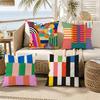Striped ColorBlocking Art Pattern Pillow Case for Sofa Living Room Home office Decor Protective Cover