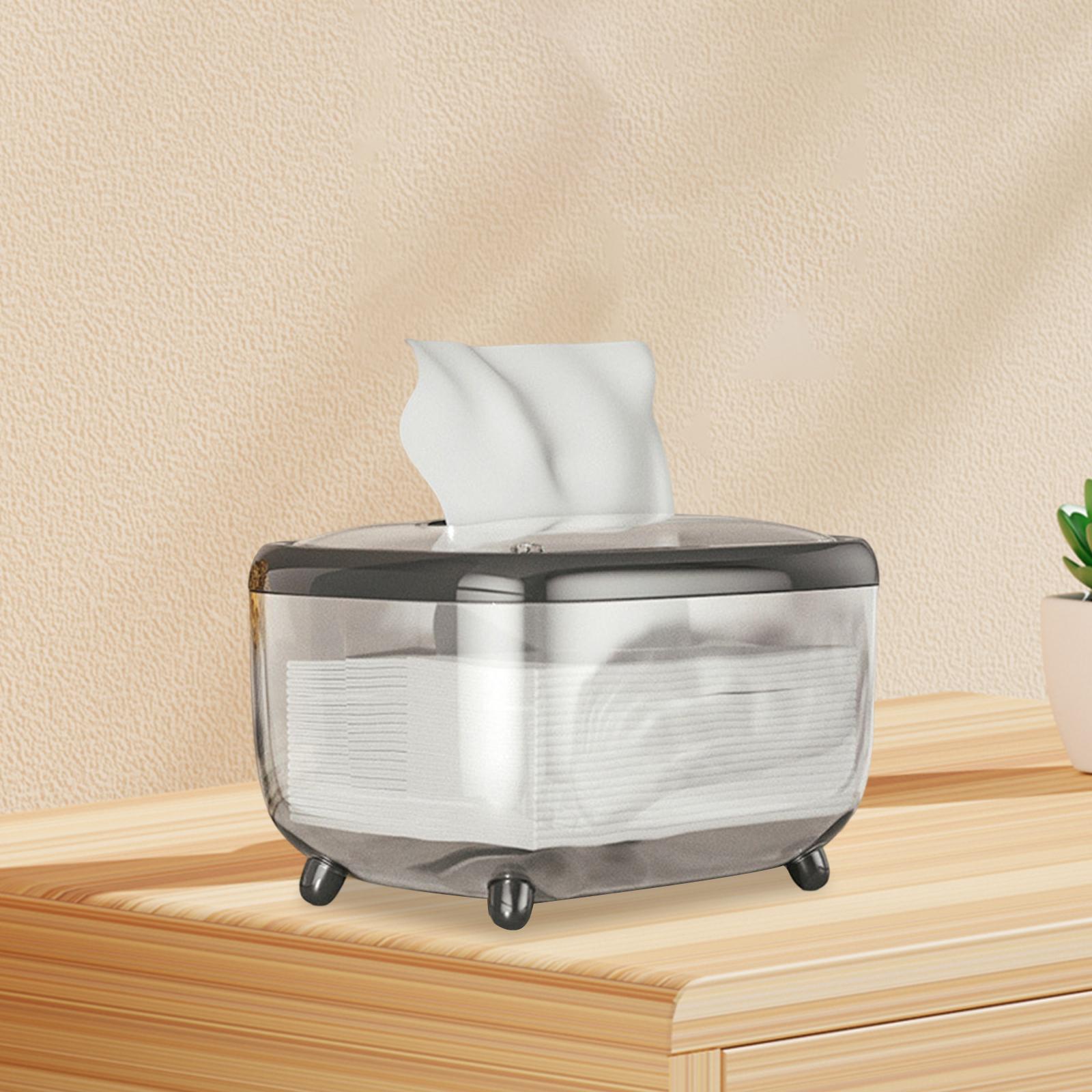 Tissue Box holder Fall Resistance Portable Tissue Dispenser Box for Bathroom