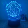 3d Led Acrylic Night Light Football Club Touch Table Desk Lamp 7 Colour Gifts