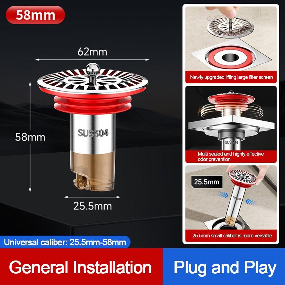 Insect Proof Removable Seal Stopper Easy Install Basin Drain Filter  Water Drain Supplies