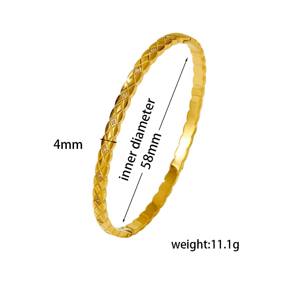 2026 Personalized Diamond-encrusted Diamond Bracelet, Simple European and American Ins Style High-end Niche Fashion Jewelry