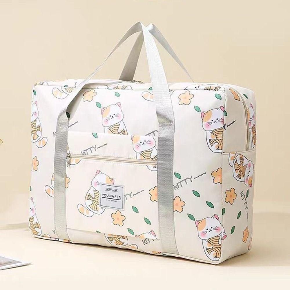 Cartoon Student Quilt Storage Bag Casual Sport Training Bag Portable Luggage Bag for Home