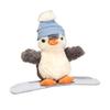 New Winter Skateboard Peanut Penguin Doll Doll Trumpet Ski Christmas Cute Pet Plush Toy Gift