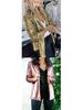 Damen Mehrfarbig Pailletten Langarm Mode Blazer 2025