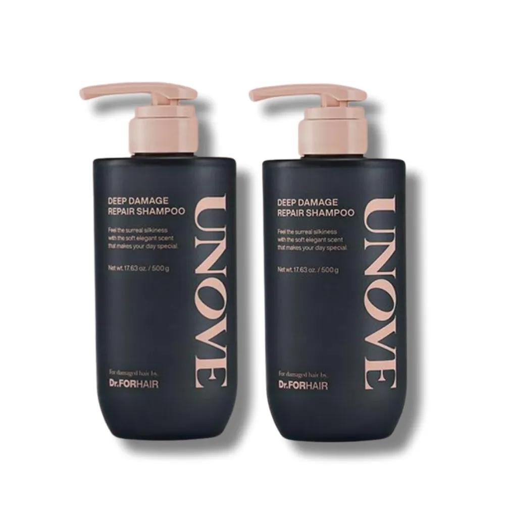 UNOVE Deep Damage Repair Shampoo Protein Ampoule Shampoo 500g 2 Pieces