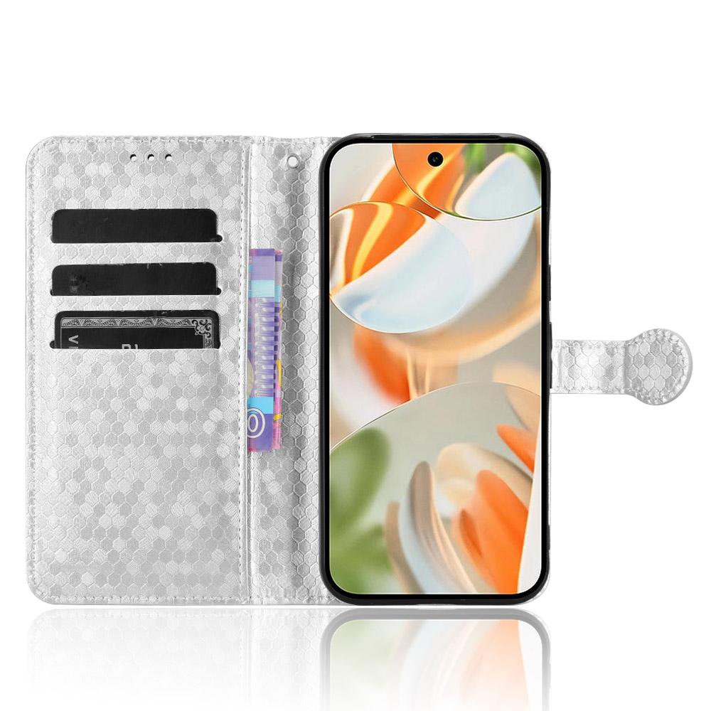 For Google Pixel 10 Pro/Pixel 10 Wallet Case Dot Pattern Imprint PU Leather Phone Cover with Wrist Strap
