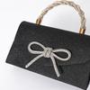 New High-Grade Banquet Clutch Bag Versatile Diamond Bow Chain Crossbody Evening Dress Purse