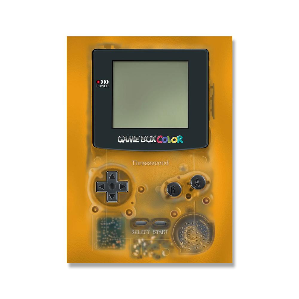 Retro Dětství Barevná Herní Konzole Plakát Umělecký Obrázek Tisk Vintage Hračka Hráč Plátno Malba Dětský Pokoj Zeď Domácí Dekorace