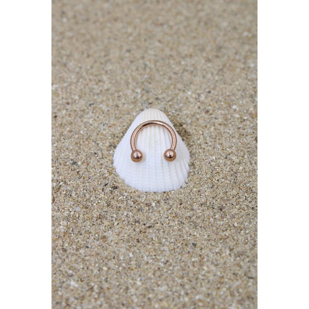 Piercing Surgical Steel Piercing Ring Cartilage Septum Tragus Conch Helix Gold Color Ball Diameter 3 Mm