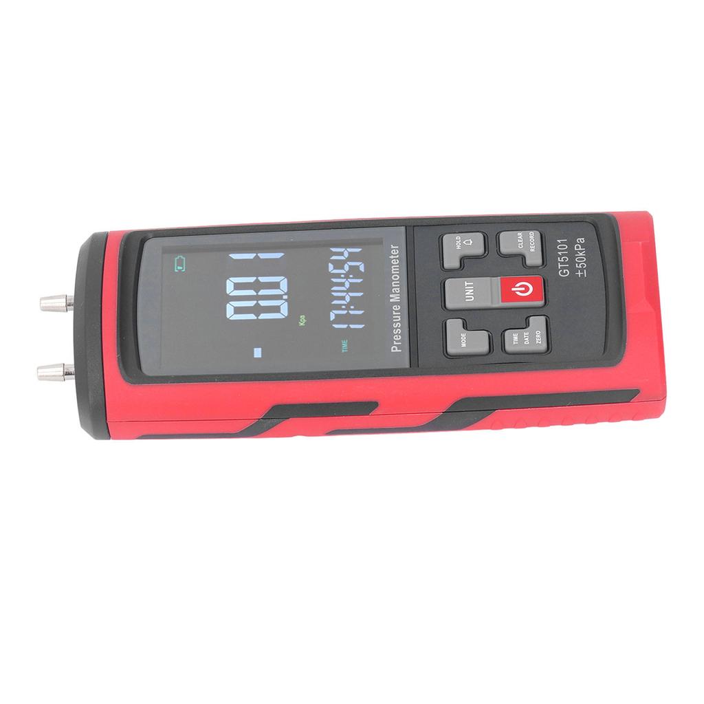 Digital Manometer + 50KPa High Accuracy Air and Gas Pressure Tester for Chemical Industry Metallurgy