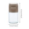 Portable Pepper Shaker Precise Quantitative Seasoning Bottle Powder Sugar Shaker Precise Quantitative Push Type Travel Salt