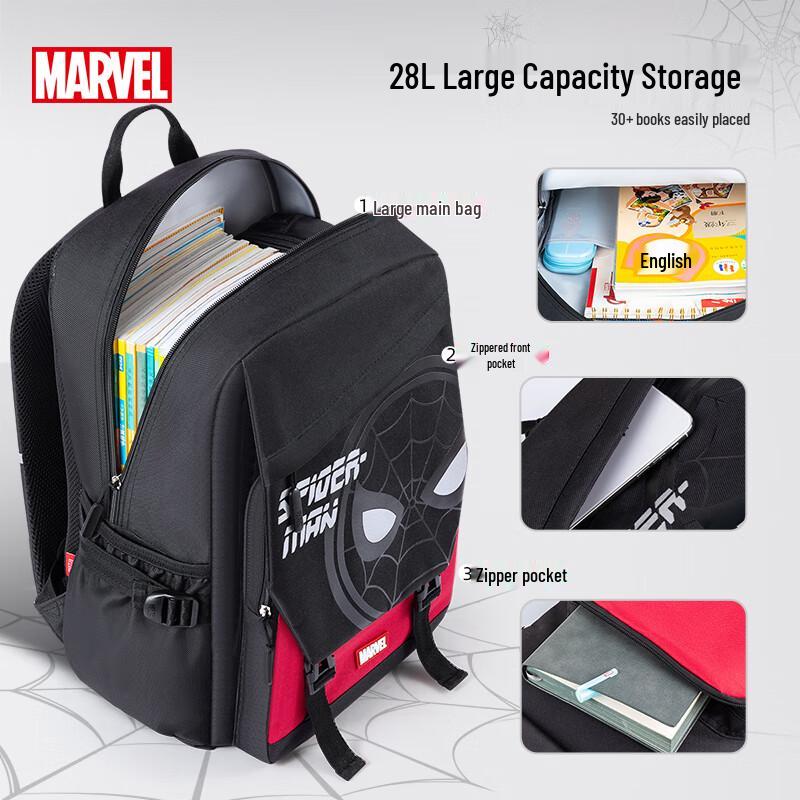 Disney Spider-Man Boys' 28L Lightweight School Backpack