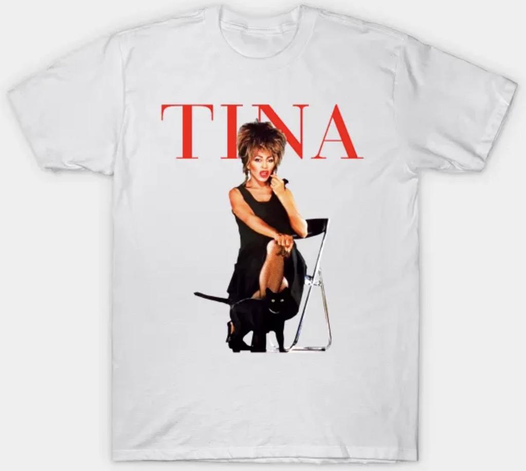 Tina Turner Queen of Rock N Roll T Shirt Adult Small-3XL XXXL White