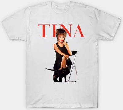 Tina Turner Queen of Rock N Roll T Shirt Adult Small-3XL XXXL White