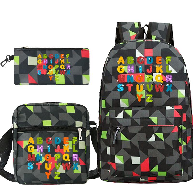 Game Alphabet Lore Alphabet Legend School Bag Backpack Shoulder Bag Pencil Case
