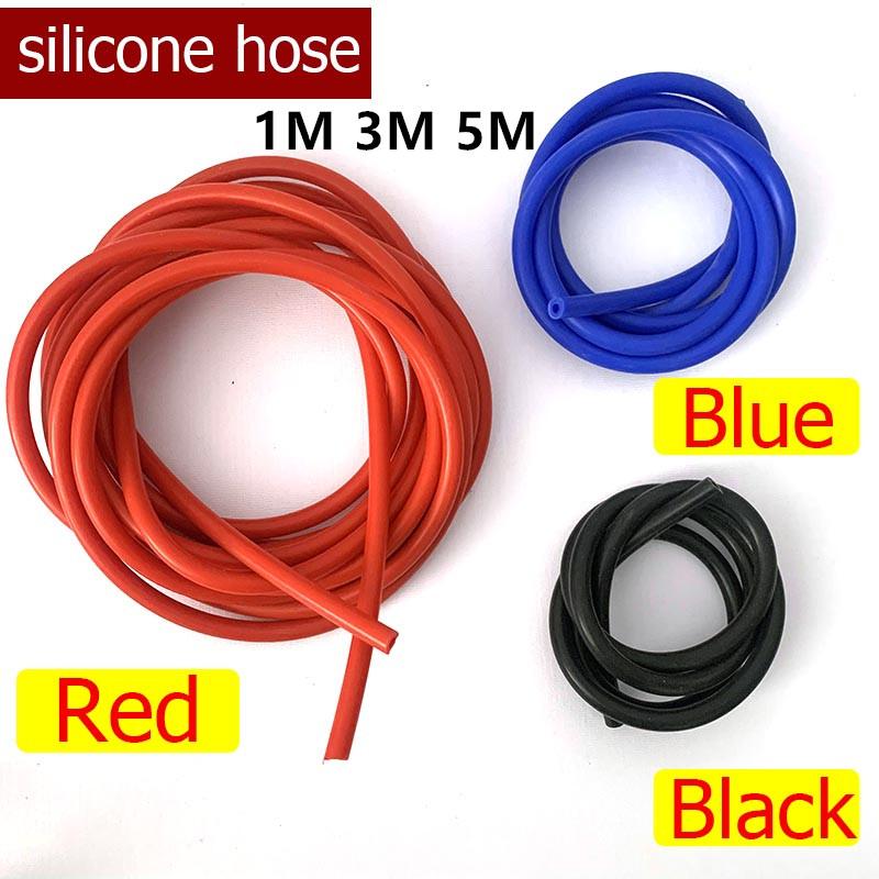 ID 3/4mm thickness 2mm Length 1M 3M 5M Universal Car Vacuum Silicone Hose Racing Line Tube Blue Black Red Pressure Relief Tube