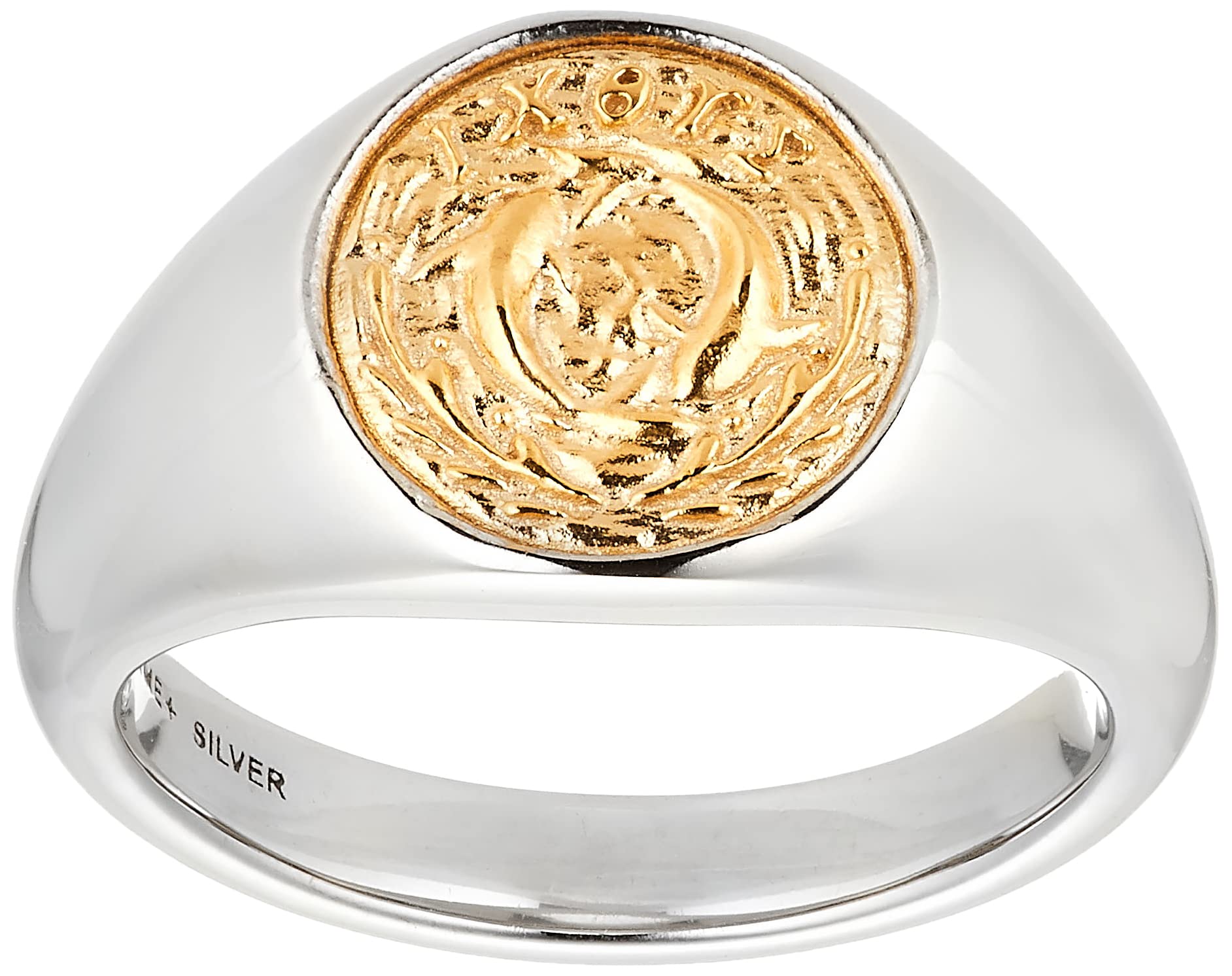 

Плюс Серебро Размер 112244340901 4.C.Мужское кольцо, 16, золотой