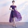 Frauen Pailletten One-Shoulder-Kleid Abend formelle Party Ballkleid Abschlussball Hochzeit Bankett