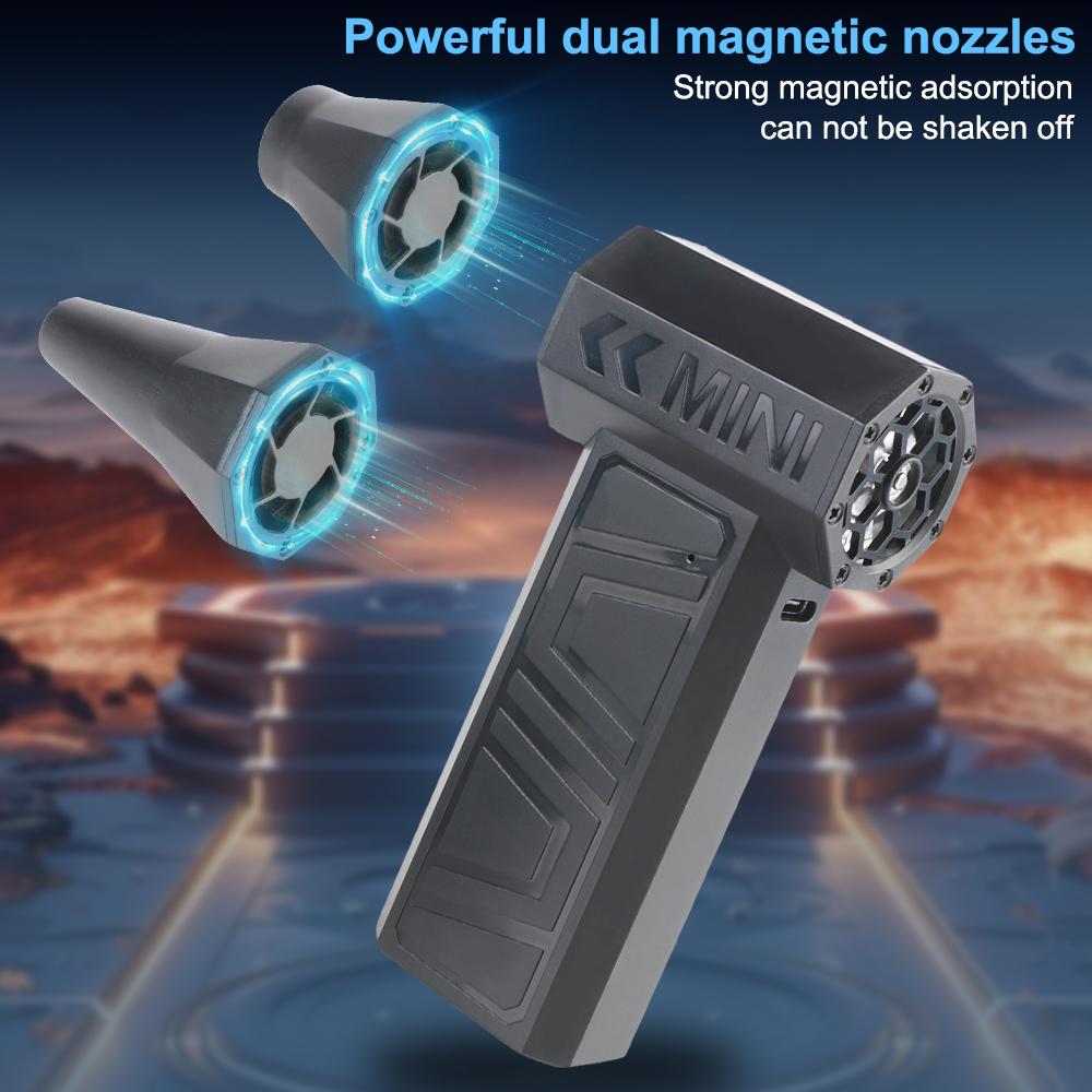 90000RPM Cleaning Blower Tool Type-C Charging 3 Gears adjustable Portable Car Blowing Snow Electric Air Duster Turbo Jet Fan