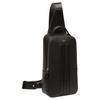 Bally Mythos Palladium Tone Metal Accessories Recycled Cowhide Chest Bag Crossbody Shoulder Bag Men Bags Black 6308467