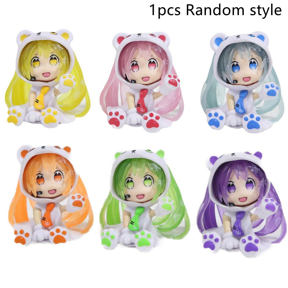 Multiple options Hatsune Miku Anime Action Figures Rin Len Kaito PVC Singer Model Ornament Toys For Kids Birthday Gift