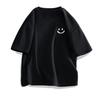 Men's Trendy Summer Loose-Fit Five-Sleeve T-Shirt - Simple Print, Heavyweight Xinjiang Cotton, Unisex Style