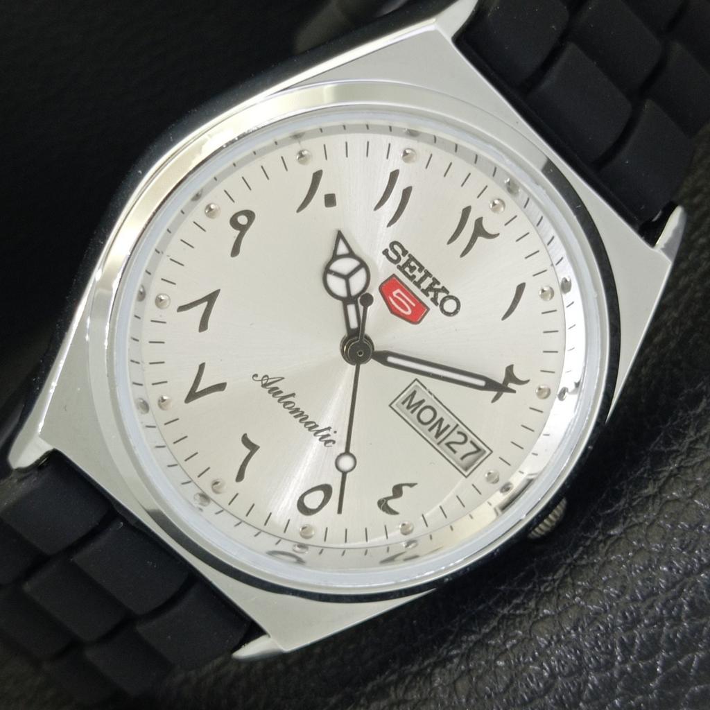 

ЯПОНИЯ ВИНТАЖНЫЕ ВОССТАНОВЛЕННЫЕ МУЖСКИЕ СЕРЕБРИСТЫЕ ЧАСЫ SEIKO 5 AUTOMATIC 6309A a441307-5 Sk-a441307