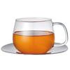Kinto UNITEA Cup Saucer 350ml Stainless Steel Heat Resistant Glass Gift Present 8338 &