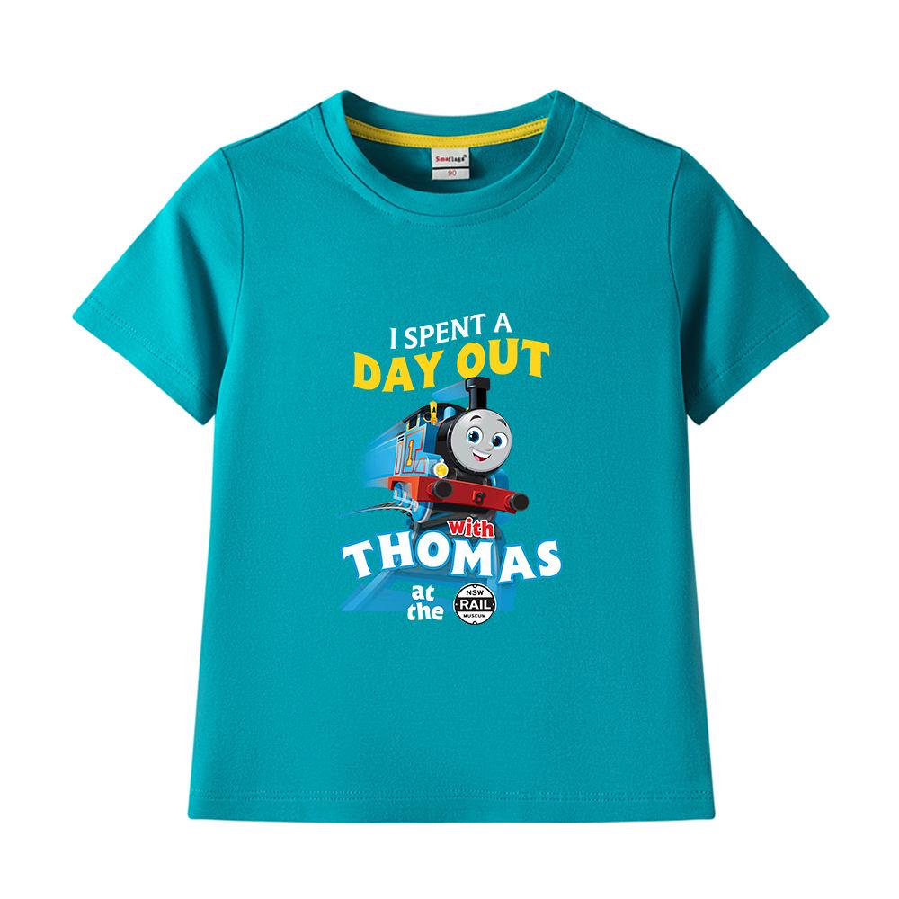 Boys' Pure Cotton Short-Sleeve Summer T-Shirt, 2022 New Children's Lightweight Half-Sleeve Top