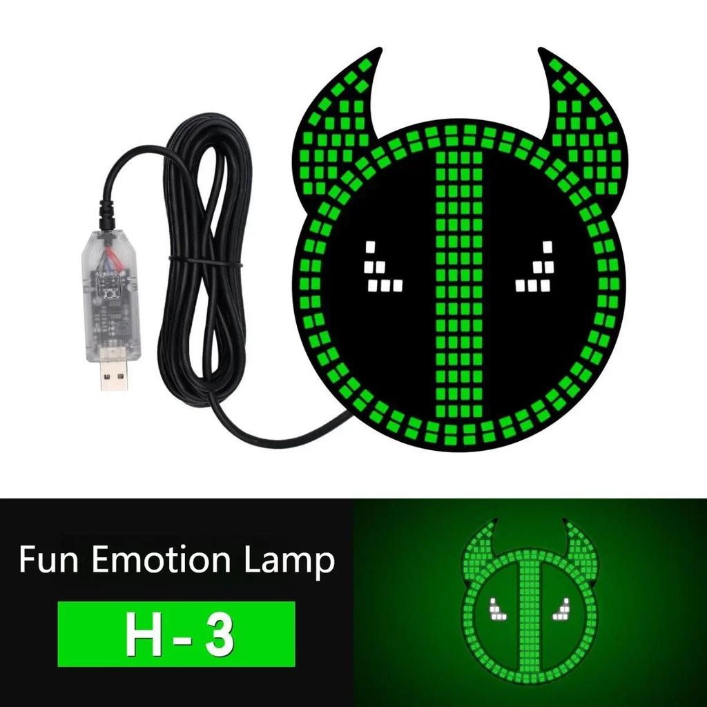 Teufelsauge Auto LED Dekolicht Heckscheibenwarnleuchte Teufelsauge Atmosphärenlicht Autodekorationszubehör