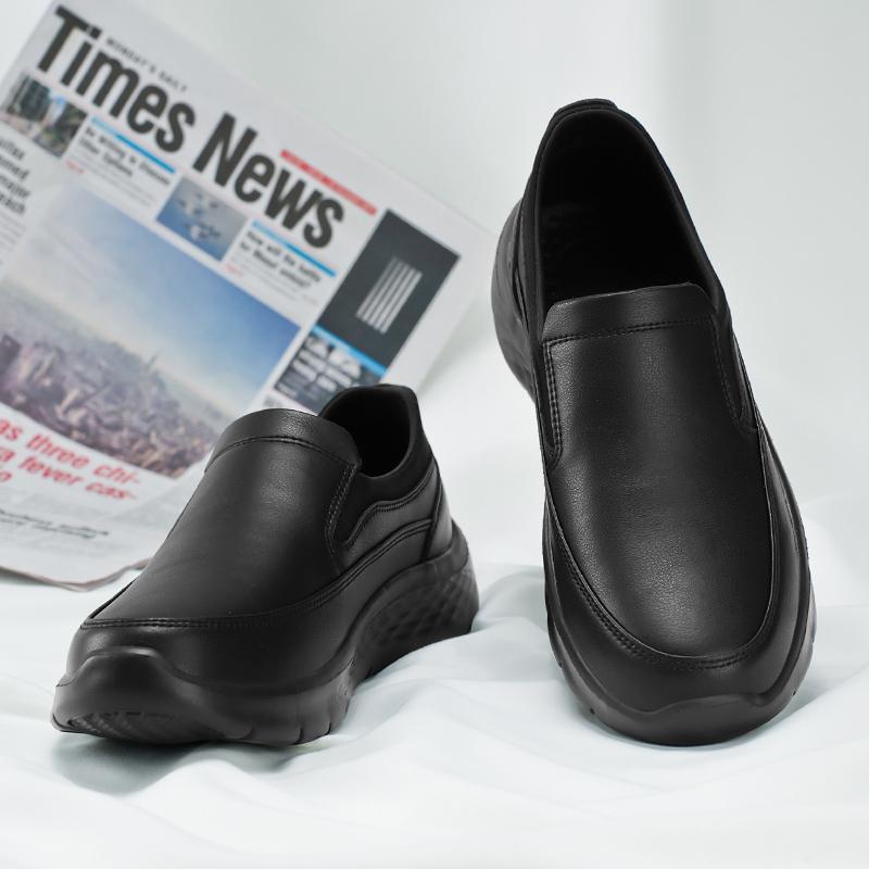 Chef Special Shoes Men's Shoes Labor Insurance Shoes Non-slip All Black Hotel Workshop Work Shoes Wear-resistant Waterproof and Oil-proof 45
