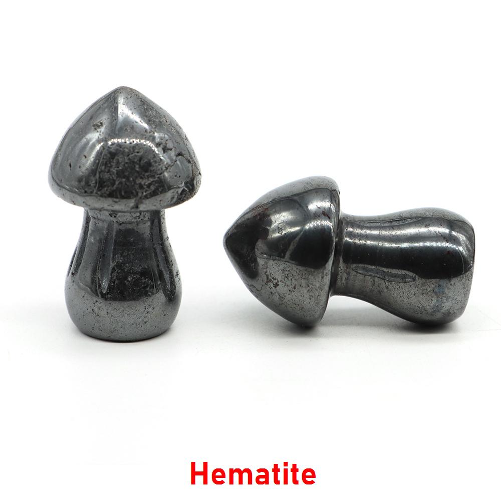 1.5" Natural Crystal Mushroom Gem Quartz Mushroom Mineral Healing Reiki Home Decoration Diy Crafts Gift Aquarium Stone