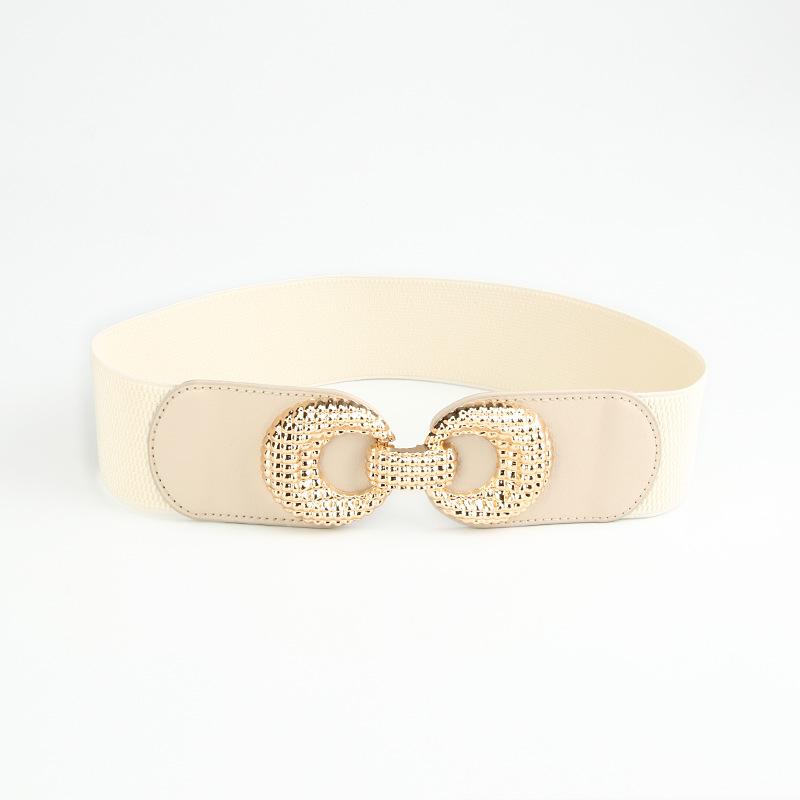 New Exterior Dress Waist Seal Fashionable and Versatile Stretch Wide Women's Belt Decorative Sweater Coat Elastic Belt