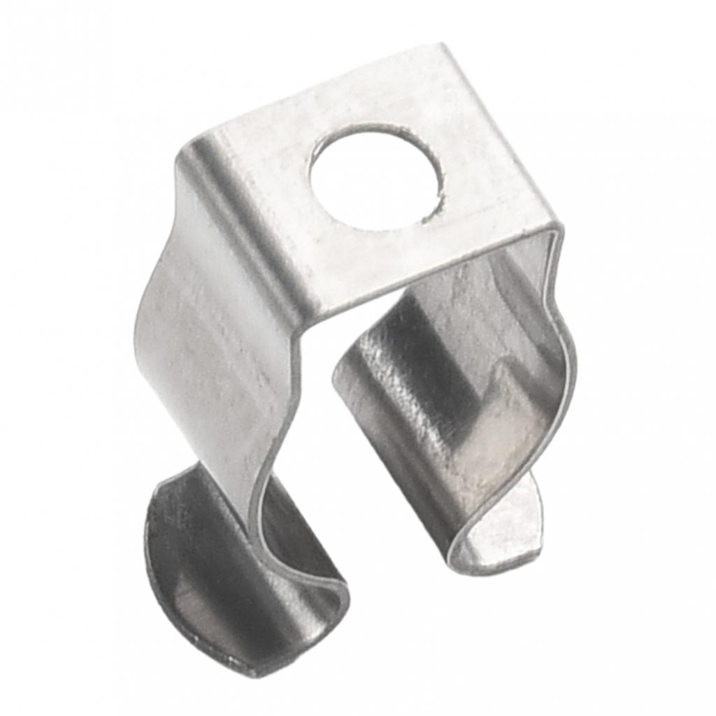 Fjäderklämmor för skjul i rostfritt stål, 10 st