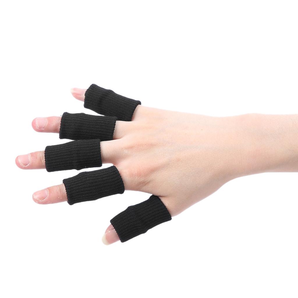 10Pcs Sport Finger Protectors Support Finger Brace Elastic Thumb Sves for Playing Basketball Sports