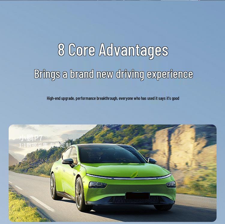 XPeng P7 Suede Car Seat Cover: Four-Season, Semi-Enclosed, Breathable Saddle Pad.