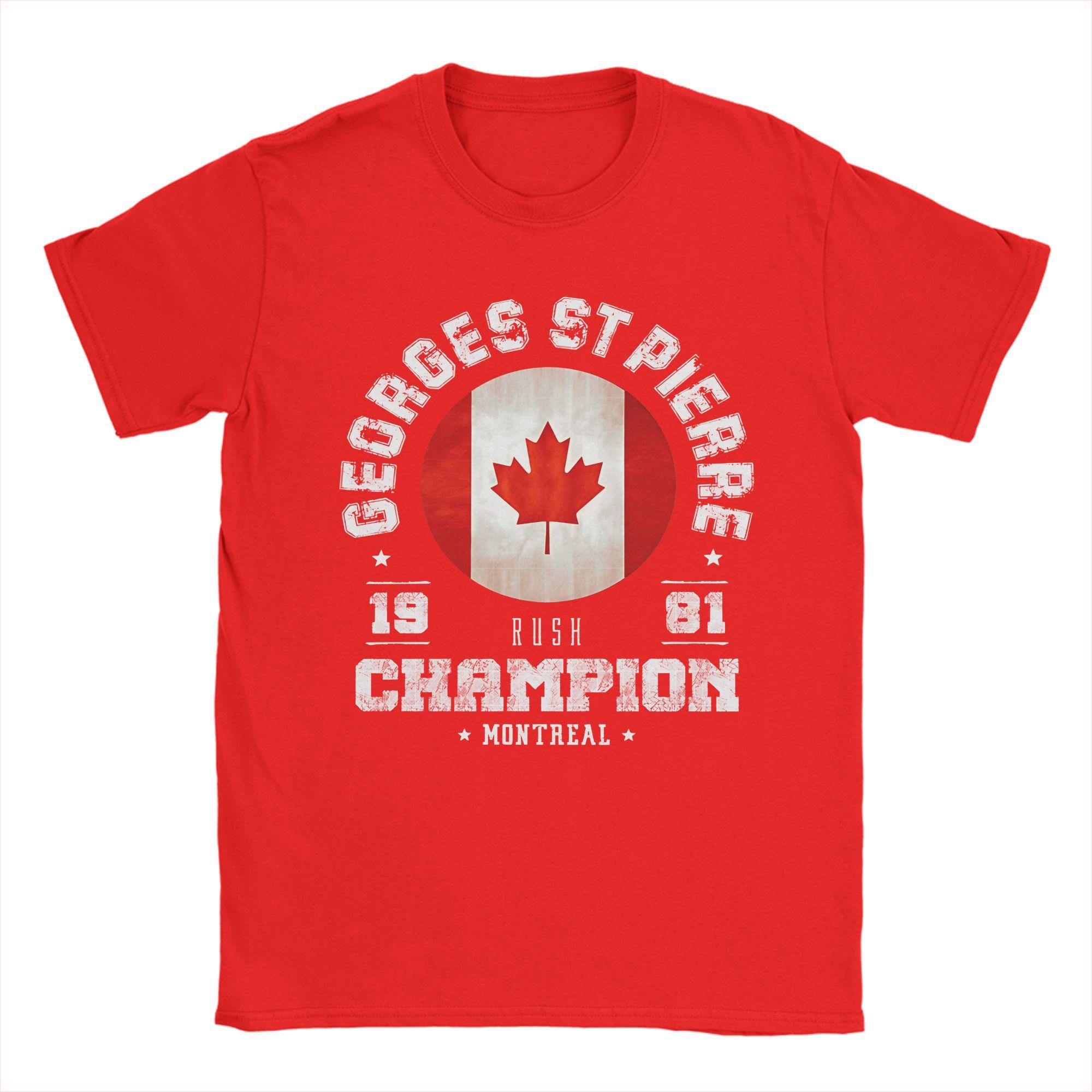 

Novelty Georges St Pierre TShirt Men Crew Neck Pure Cotton T Shirt Short Sleeve Tees Birthday Present Tops S