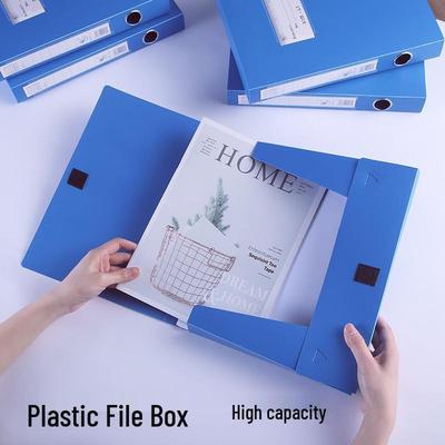 Collapsible Large Capacity Document Storage Box for Files and Vouchers
